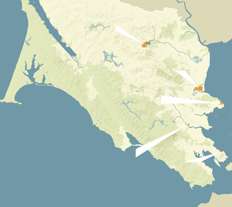 Marin County Map